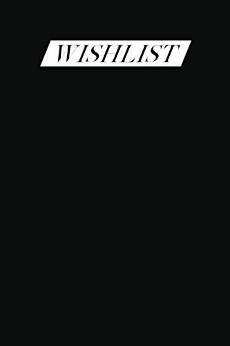 Wishlist: Black Fashion notebook 100 pages 6x9