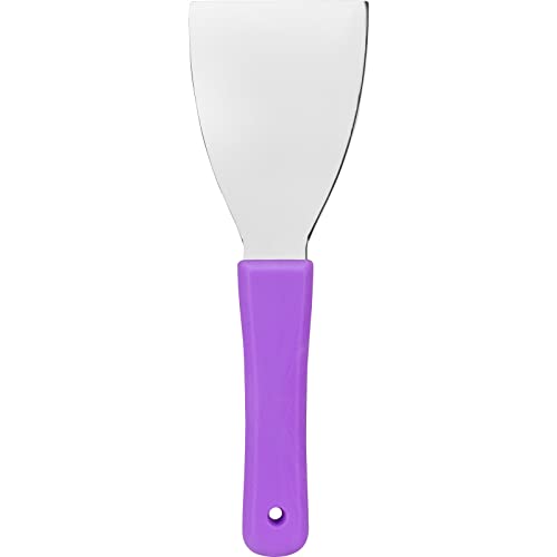 SPARTA Steel Handheld Scraper Kitchen Scraper Tool with Food-Safe Plastic Handl…