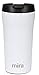 MIRA 12 oz Coffee Travel Mug - Stainless Steel Insulated Tumbler with Leak-Proof Lid - Hot & Cold Cup - White