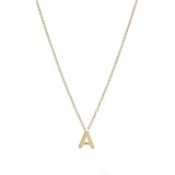 Picuzzy Initial Necklace For Women - Dainty Silver Plated Letter Pendant (Personalized Name Gift) - View #7