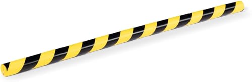Durable Kantenschutzprofil E8R, 1 m, Packung à 5 Stück, gelb/schwarz, 1126130 RUND