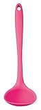 KitchenCraft Colourworks Silicone Ladle, 28 Cm - Pink