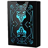 Waterproof PVC Poker Playing Cards Poker Card with Black Backing in Box (black)