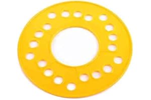JEGS Wheel/Stud Bolt Circle Template | SAE 5-Lug Applications | Yellow | Made in USA | Identifies 5 x 4.5”, 5 x 4.75”, 5 x 5”, and 5 x 5.5” Bolt Patterns
