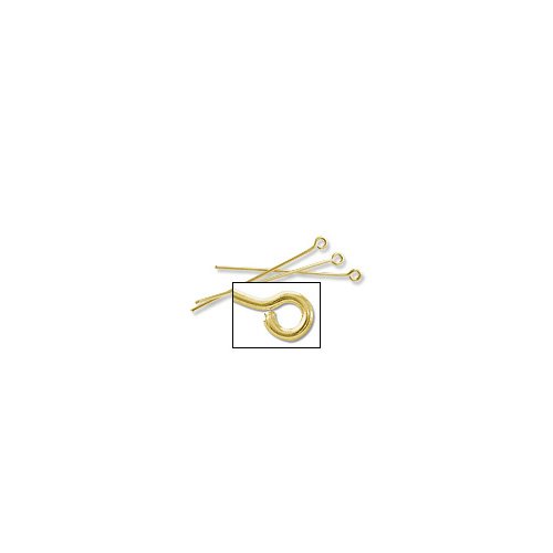 Eye Pin 1.5" 21 gauge Gold Plated (10-Pcs)