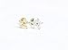 ONE PIECE 16g 1.2mm 316L surgical stainless steel CZ Flower Stud Earring Nickel Free Lead Free