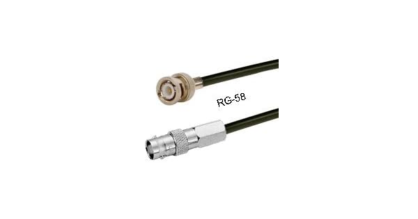 Amazon.com: Cable RG-58, BNC macho a BNC Hembra, 10 ft ...