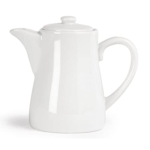 Olympia Whiteware Porcelain Coffee Pots 310ml, Pack of 4