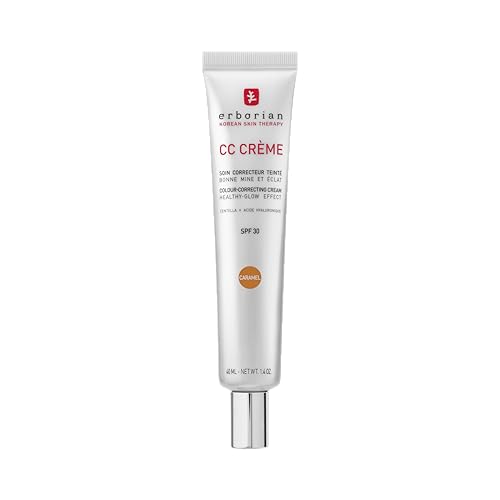 Erborian - CC Crème mit Centella Asiatica - High-Definition Illuminierende GesichtsCrème und Make-up - Sonnenschutz SPF 30 - Koreanische Kosmetik - Ca
