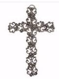 Pewter Butterfly Wall Cross 5.25