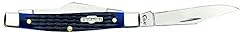 CASE XX WR Pocket Knife Navy Blue Medium Stockman