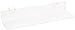 Azar Displays 556017 Clear Acrylic Shelf for Pegboard or Slatwall (4 Pack), 13.5