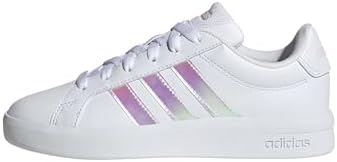 Unisex - Bambini e Ragazzi Grand Court 3.0 Junior Shoes, Ftwr White/Iridescent/Almost Pink, 38 EU