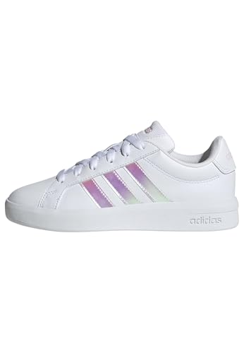 Unisex Kinder Grand Court 3.0 Junior Shoes, FTWR White/Iridescent/Almost Pink, 38 2/3 EU