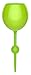 The Beach Glass - Original Floating Wine Glass - Acrylic and Shatterproof Beer, Cocktail, Drinking Cups for Pool, Beach, Camping and Outdoor Picnic Use - SINGLE 12 Ounce (Sea Green)