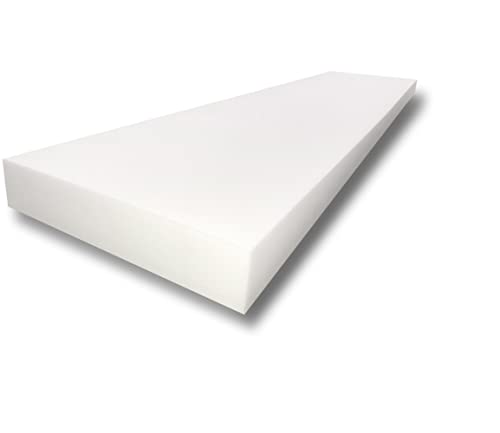 FoamTouch 4" x 36" x 72" Upholstery Foam, White