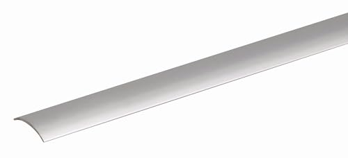 Alberts 490119 Transition Profile | self-Adhesive | Aluminium, anodised Stainless Steel Colour | 900 x 30 mm
