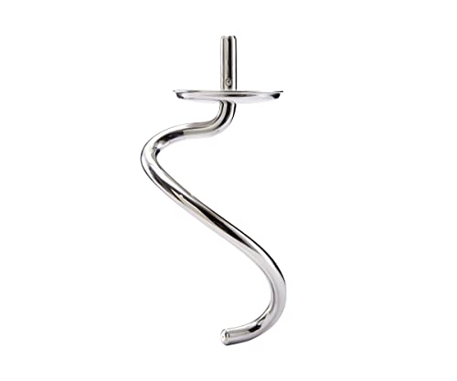 Kenwood KAT72.000SS Stainless Steel Dough Hook, Accessories for Kenwood Kitchen Appliances, Food Processors, Mixing Hooks Suitable for All Chef XL Food Processors, Dishwasher Safe, Stainless Steel,