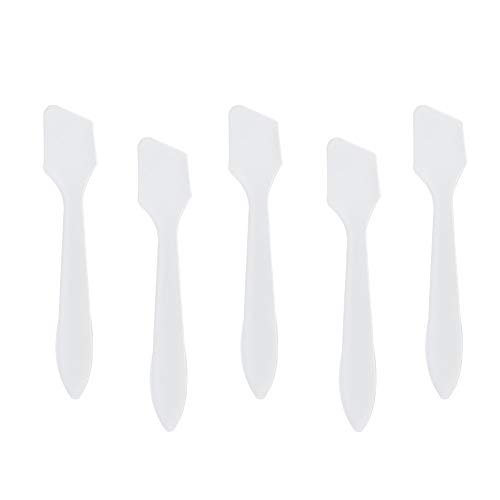 image for Bekith 500 Pack Makeup Frosted Tip Spatula Cosmetic Mask Spatula for M