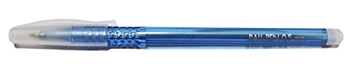 Mega Shop Fine Ballpoint Pens 0.5 mm 5 Pcs. Blue Ball Point Pen Student Teacher Writing Office School Accessories Gifts