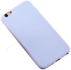 weilinchn Matte Phone Case for Iphone 7 Plus 6 6s 8 X 5 5s Se Xr Xs Max Simple Solid Color Ultrathin Soft Tpu Cases Candy Color Back Cover,Lavender,for Iphone 8