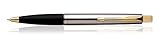 Parker Frontier Stainless Steel GT Ball Point Pen Brand New Quink Blue Ink Fine Nib