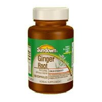 Sundown Naturals Ginger Root, 100 Capsules