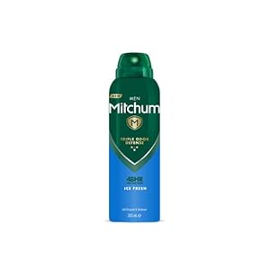 Mitchum-Men-Triple-Odor-Defense-48HR-Protection-Aerosol-Deodorant-Anti-Perspirant-Ice-Fresh-200-ml Mitchum Men Triple Odor Defense 48HR Protection Deodorant Spray & Antiperspirant (200ml) Ice Fresh, Dermatologist Tested