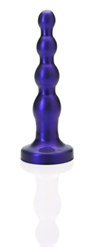 Tantus Ripple - Ultra-Premium Silicone Anal Butt Plug Beads - Large Midnight Purple