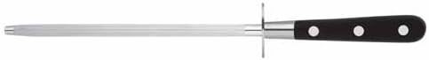 Stellar Classic 21cm Sharpening Steel for Kitchen Knives Stainless Steel, Triple Riveted Handle, Silver