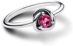 Anello da donna in argento Sterling Cerchio Eternity Rosa​ 192993C10, Estándar, Metallo, Nessuna pietra preziosa