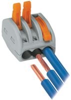 WAGO 222-415 Pluggable Terminal Block, Pluggable, 5 Ways, 600 V, 20 A, 28 AWG, 12 AWG (10 pieces)