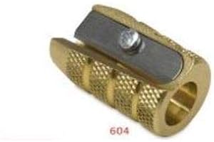 M + R Mobius + Ruppert (M+R) Brass Artists Pencil Sharpener - choose from 4 shapes! Made in Germany - finest in the world! (604 - Bullet/Grenade)