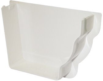 FLOPLAST REN3W White Stopend - Internal L/H REN3 for 110mm Niagara Ogee System