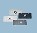 BMW License Marque Plate Logo Black