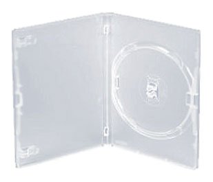 VISION MEDIA® 50 x Amaray Single Clear DVD Case 14mm Spine - Amaray Official UK Distributor