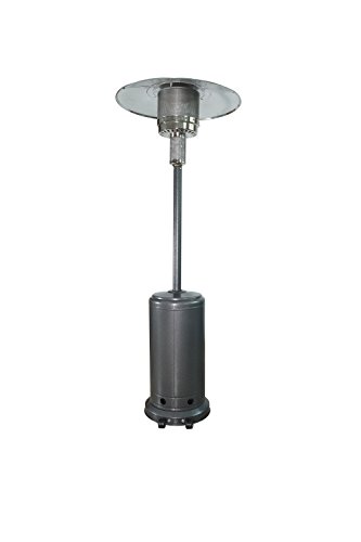 Baner Garden ASD-AS Outdoor Commercial Tall Garden Free Standing LP Gas Porch and Deck Propane Patio Heater with Cover, Silver