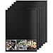 GuangTouL BBQ Grill Mat Pack of 5,Non-stick Barbecue Grill Pad and Baking Oven Mat,Reusable and Easy to Clean BBQ Accessories for Gas, Charcoal, Electric Grills( Black 15.74 x 12.99 Inch) primary