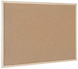 Bi-Office Cork Board 90x60 cm Pine Frame Brown view 3