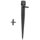 Adjustable Flow Micro Sprinkler on spike: Full Circle - Pack of 10