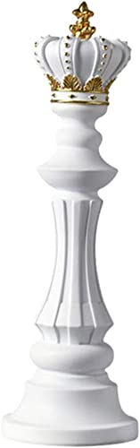 Chess Piece Statue Chess Statue Resin Chess Statue Sculpture Ornament Chess Game Figure for Home Office Decor - King