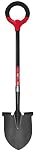 Radius Garden 25211 Pro-Lite Ergonomic Carbon Steel Shovel, Red
