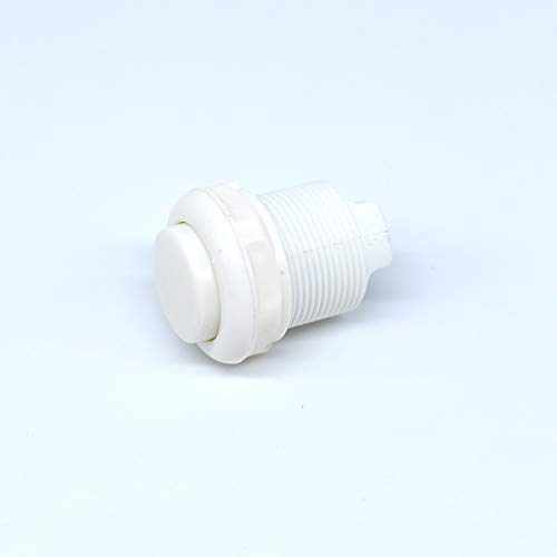 10 Pcs 28mm Arcade Buttons Push 2 Pin Built-in Microswitch for Jamma MAME Video Game DIY Machine Console Cabinet White New