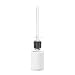 TOP BEAUTY Toilet Brush Cleaner Soft Bristles Toilet Bowl Brush and Holder for Bathroom Deep Cleaning Wall Mountable, White