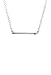Lucky Feather Sterling Silver Dipped Mother of the Groom Necklace with Crystal Accent Stone and Adjustable Chain