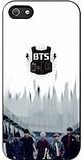 Bts I Need U Logo Blue 5 Case / Color Black Rubber / Device iPhone 5/5s