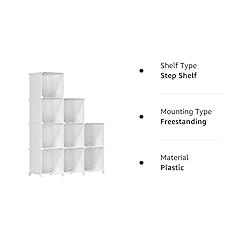 FUNLAX Cube Storage Shelf, 9 Storage Cubes Closet