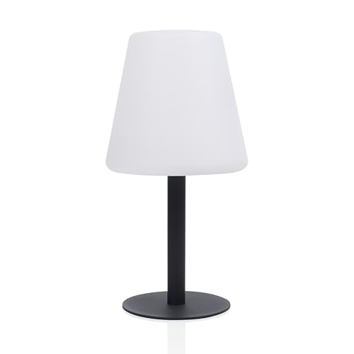 Smartwares Lampe de table solaire - Intensité variable - Lumière blanc chaud - Lampe de table sans fil pour l'intérieur ou l'extérieur - Aussi rechargeable par câble USB inclus - OSL-50012