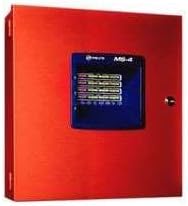 FIRE-LITE ALARMS MS-4 FIRE PANEL, 4 ZONE, 24V CLASS B, 2 CLASS B NAC by Fire Lite Alarms