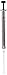 Hamilton 81216 1750LTN Syringe, 500 Microliter, 22 Gauge, Point Style 3